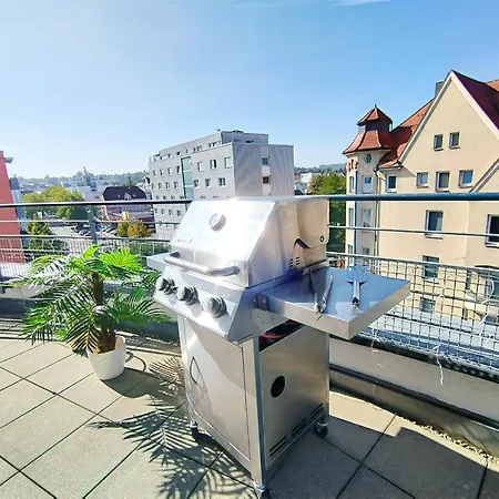 Ulmer Penthouse Fuer 7, Arbeitsplatz, Xxl-dachterrasse, Grill, Wii *