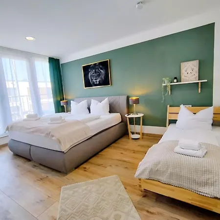 Appartamento Ulmer Penthouse Fuer 7, Arbeitsplatz, Xxl-dachterrasse, Grill, Wii *